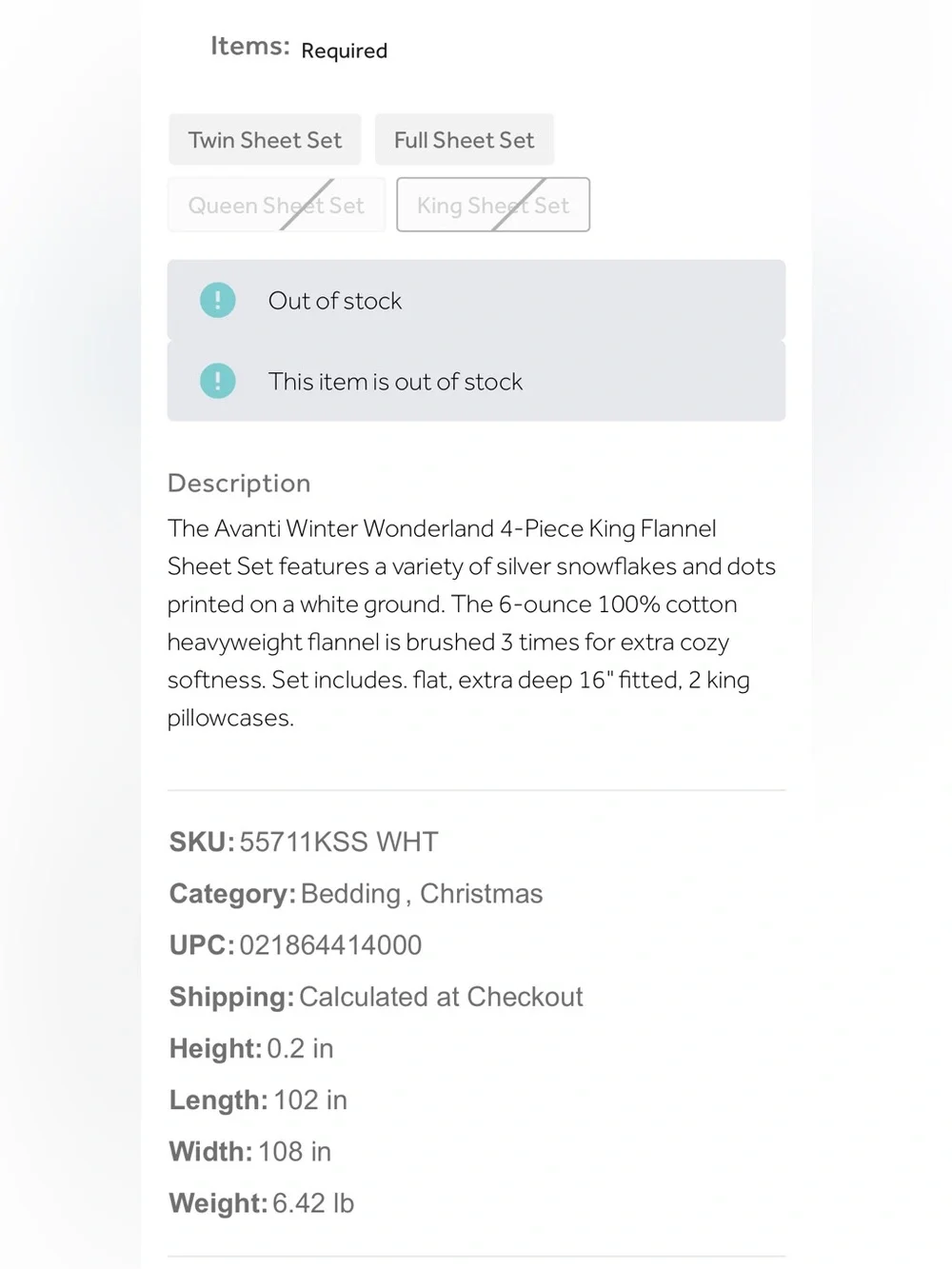 Whimsical Sheet Set - Pink Snowflake King Bedding - New | Winter in July